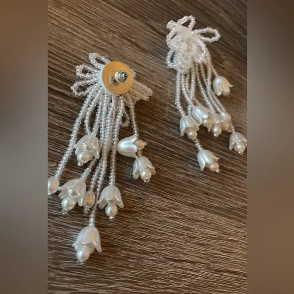 Flower earring drops - Picture 4 of 4